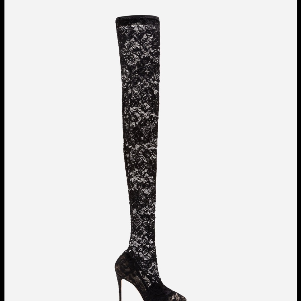 Dolce and Gabbana coco thigh high boots